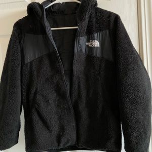 Girls reversible hooded northface jacket